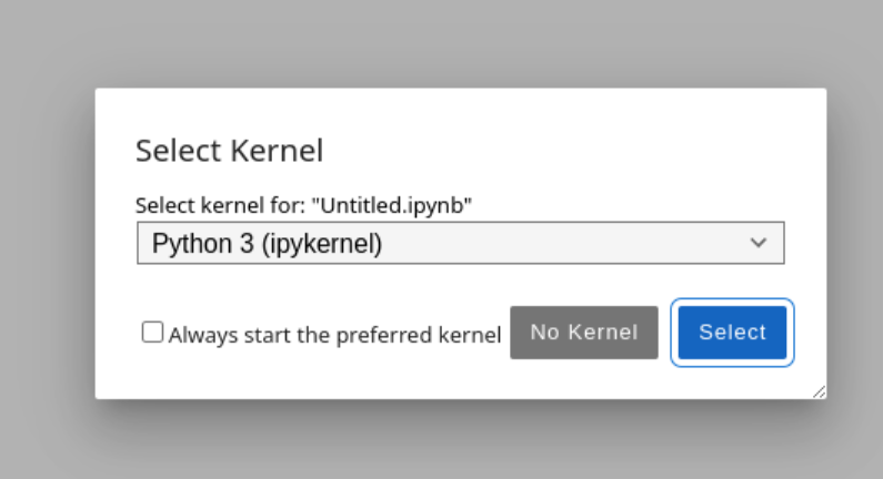 Select kernel.